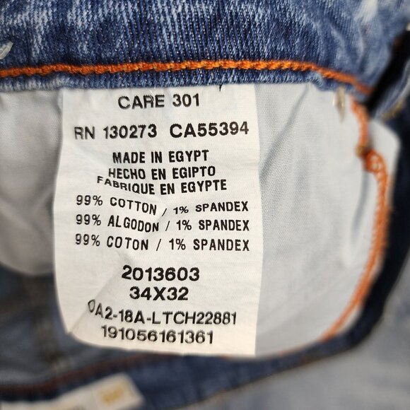 Lee Jeans Mens 34x32 Blue Straight Fit Straight Leg Active Stretch NWT - Picture 12 of 12